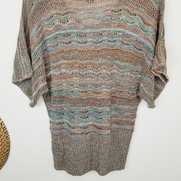 August Silk Batwing Multi Color Knit Sweater - Picture 6 of 10